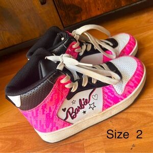 Barbie Kids High-Top Sneakers - Pink and Black